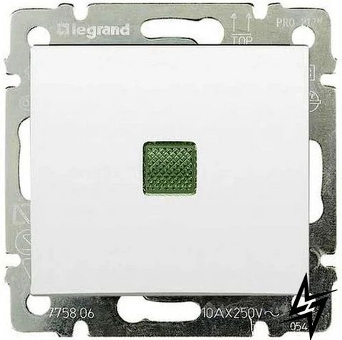 Обычный 1-клавишный выключатель с подсветкой Legrand 774410 Valena Classic, белый, 10 А, IP20 774410 фото