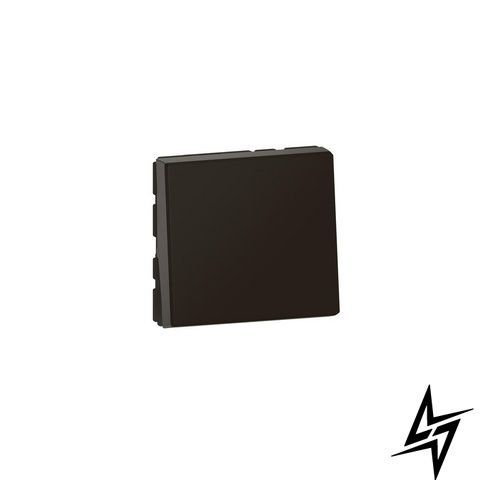 1-клавішна кнопка без фіксації Legrand 079140L Mosaic New, чорна, матова 079140L фото