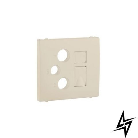 Лицевая панель TV-розетки Efapel 50770 TMF Apolo 5000, бежевый глянец, RJ45 50770 TMF фото
