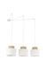 Люстра TK Lighting Duo 2345 на 3 лампи E27, білий і бежевий, 210 см &times; 400 см &times; 400 см - зображення 1