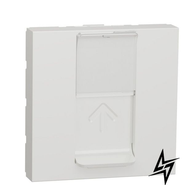 Комп'ютерна розетка Schneider Electric NU341318 Unica New, RJ45, cat.5e, біла, глянцева, IP20 NU341318 фото