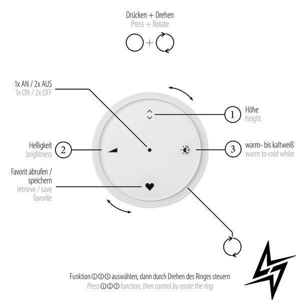 Paul Neuhaus Pure E-Popup 2558-97 Люстра LED 1,8W 2230Lm 2200-5000K Коричневий фото
