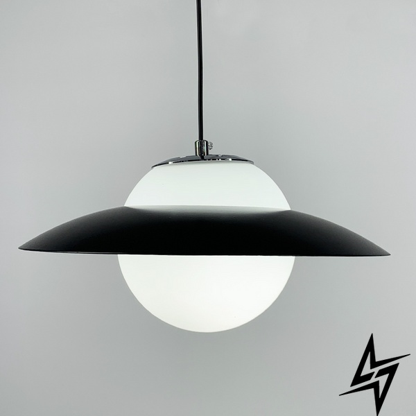Регулирующий подвесной светильник в хромовом корпусе с черной обводкой LE39561 Хром/Белый 1xE27 YG 88/1 CH+BK фото в живую, фото в дизайне интерьера