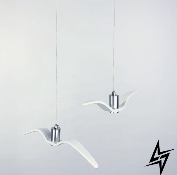 Декоративні підвісні світильники у формі птаха-чайки LE26071 LED 2W 4000K 8x39см Білий DE 11 фото наживо, фото в дизайні інтер'єру