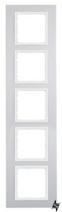 П'ятимісна рамка B.7 10156914 (алюміній / полярна білизна) Berker фото