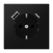 Розетка з USB SCHUKO 16А чорна матова LS 990 Jung LS1520-15CASWM - зображення 2