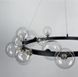 Светильник с прозрачными плафонами-шарами разного диаметра LE26721 15xG9 80x80см Черный/Прозрачный AT 32 BK фото в дизайне интерьера, фото в живую 7/7