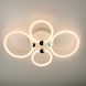 Люстра потолочная LED с пультом L23-36978 Белый А2838/2+2-rgb-wh фото в дизайне интерьера, фото в живую 2/3