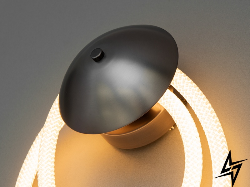 Современный светодиодный светильник шланг 5W Hoselight D23-32014 Хром/Черный 9605-BHR фото в живую, фото в дизайне интерьера