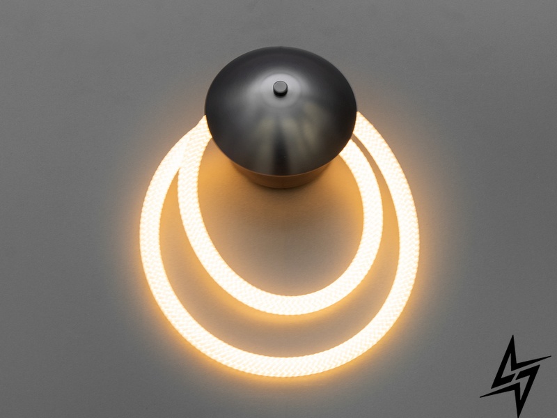 Современный светодиодный светильник шланг 5W Hoselight D23-32014 Хром/Черный 9605-BHR фото в живую, фото в дизайне интерьера