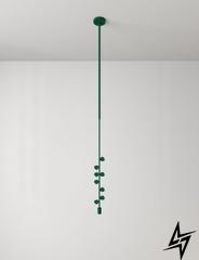 Подвесной светильник Ecualipt Moss green (RAL 6005) Зеленый LED 1700Lm 3000K  фото в живую, фото в дизайне интерьера