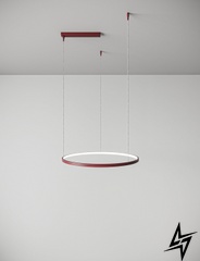 Подвесной светильник Ring 550 Cherry (RAL 3005) Красный LED 3300Lm 3200K  фото в живую, фото в дизайне интерьера