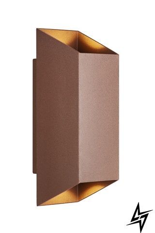 Уличный настенный светильник Nordlux Nico 2218221009 на 2 лампы GU10, коричневый, 23,5 &times; 8 &times; 8 см фото