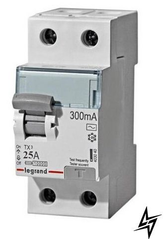 УЗО TX3 2P 25A 300мА AC, 403038 Legrand фото
