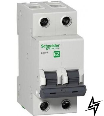 Автоматический выключатель Schneider Electric EZ9F34206 Easy9 2P 6A C 4,5kA фото