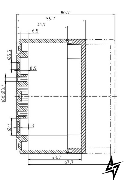 Коробка розподільна Spelsberg PS 1809-8-o IP66 з гладкими стінками sp11091001 фото