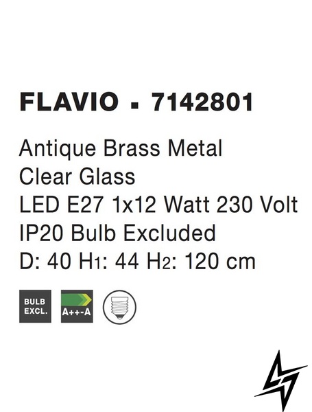 Подвесной светильник Nova luce Flavio 7142801  фото в живую, фото в дизайне интерьера