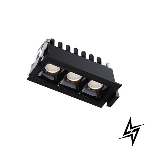 Точечный встраиваемый светильник Kloodi KD-POINT 3X2 6W 3K BK черный KD-POINT 3X2 6W 3K BK фото