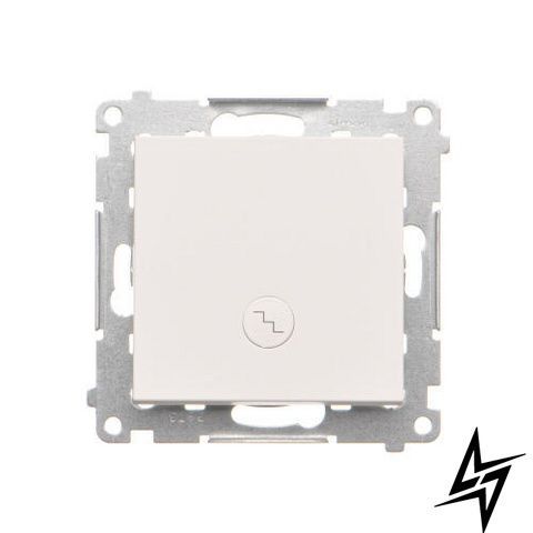 1-клавишный выключатель с подсветкой Simon TW6L.01/111 55, белый матовый, 10 AX, 250 В, IP20/IP44 фото