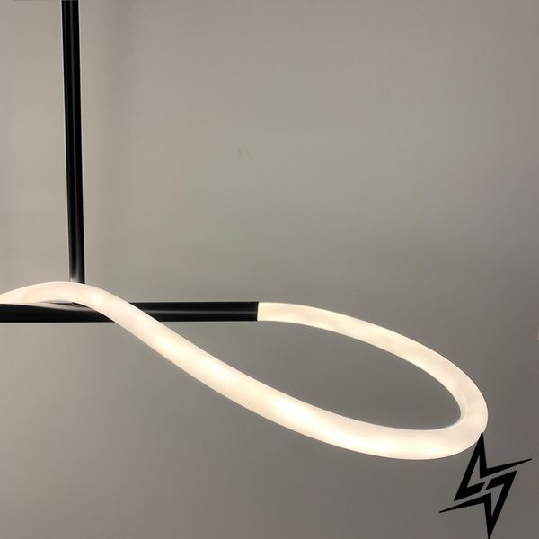 Чорна видовжена люстра ELISION з гнучкою LED стрічкою 120 см JU22L-1200 BK фото