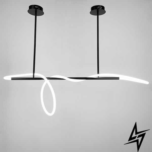 Чорна видовжена люстра ELISION з гнучкою LED стрічкою 120 см JU22L-1200 BK фото