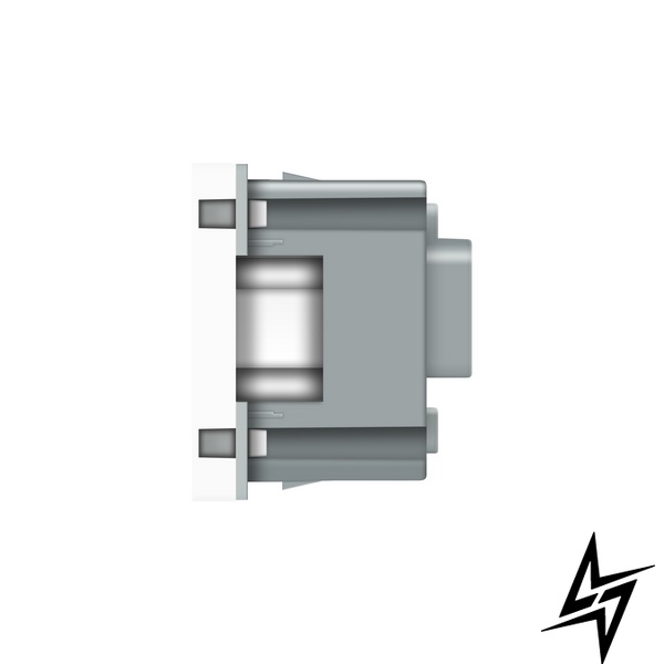 Механізм силова розетка із заземленням Livolo білий (VL-FCTC16A-2WP) фото