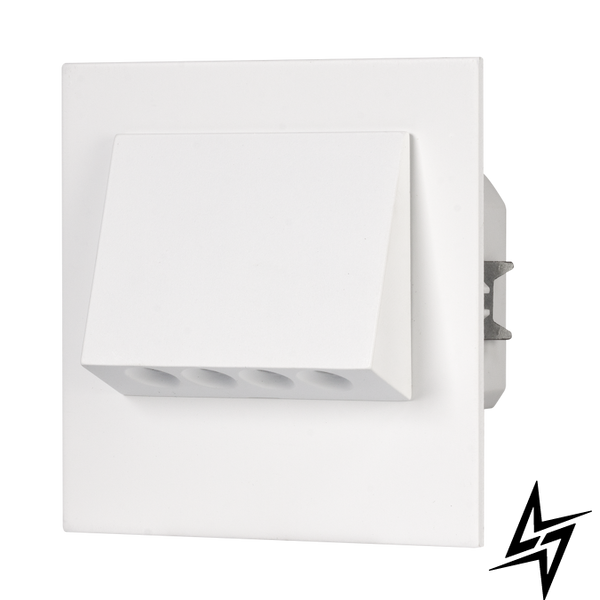 Настінний світильник Ledix Navi з рамкою 11-224-51 врізний Білий 5900K з радіоприймачем LED LED11122451 фото наживо, фото в дизайні інтер'єру