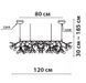 Люстра Friendlylight Petals FL5085 черная 45 Вт 3000 K FL5085 - изображение 2
