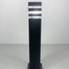 Вуличний ліхтар в чорному кольорі LE25972 1xE27 14x30x30см Чорний 8024 BK (стовп) фото в дизайні екстер'єру, фото наживо 3/9
