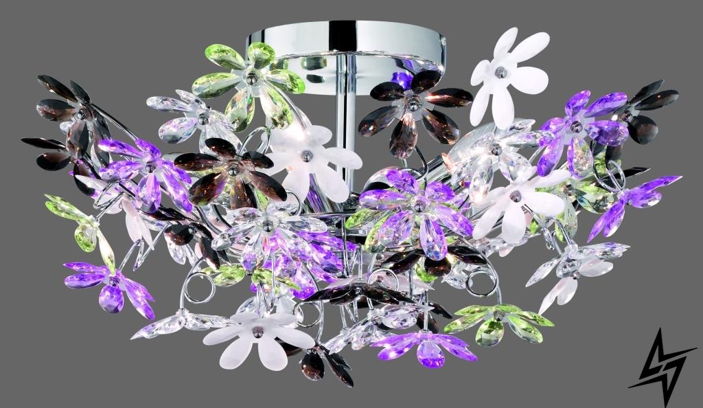 Trio R60014017 потолочный светильник Flower Reality  фото в живую, фото в дизайне интерьера