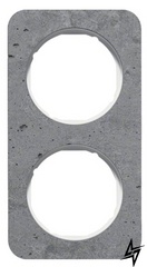 Двухместная рамка R.1 10122379 (серый/полярная белизна) Berker фото
