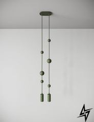 Подвесной светильник Sunderline 2S Forest (RAL 6003) Зеленый  фото в живую, фото в дизайне интерьера