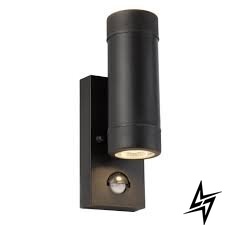 Настінний вуличний світильник Searchlight LED OUTDOOR 6492-2BK  фото наживо, фото в дизайні екстер'єру