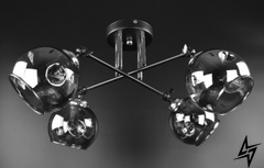 Потолочная люстра на 4 лампочки Luxcel 23-37130 Черный YR-51810/4-gr, 4243021 photo