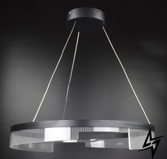 Стельова люстра LED L23-36480 Чорний BF15-800 фото наживо, фото в дизайні інтер'єру