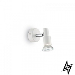 Точечный накладной светильник Ideal Lux Slem Ap1 Bianco 99064 93758 фото в живую, фото в дизайне интерьера