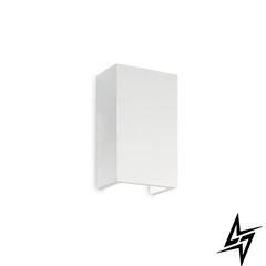 Настенный светильник (бра) 214689 Ideal Lux Flash Gesso Ap1 High  фото в живую, фото в дизайне интерьера