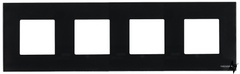 Чотиримісний рамка Zenit N2274 CN скло (чорне) 2CLA227400N3101 ABB фото