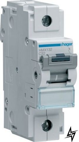 Автоматический выключатель Hager HMX132 HMX 1P, 32 А, C, 50 кА HMX132 фото