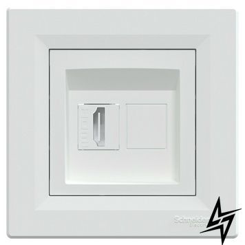 Розетка з роз'ємом HDMI Asfora біла Schneider Electric EPH4500121 фото