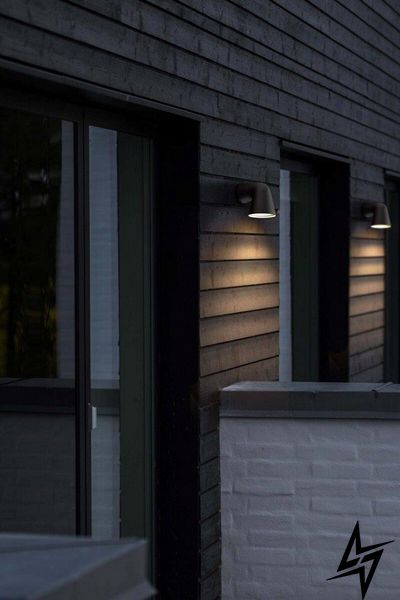 Настінний фасадний вуличний світильник Nordlux Front Single 46801003 22472 фото наживо, фото в дизайні екстер'єру