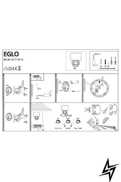 Прожектор Eglo Pagino 98177 ЛЕД 22401 фото в живую, фото в дизайне экстерьера
