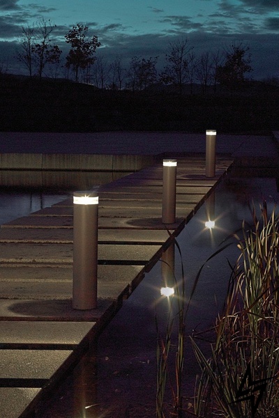 Вуличний стовпчик Norlys Stavanger 1240AL LED 28303 фото наживо, фото в дизайні екстер'єру
