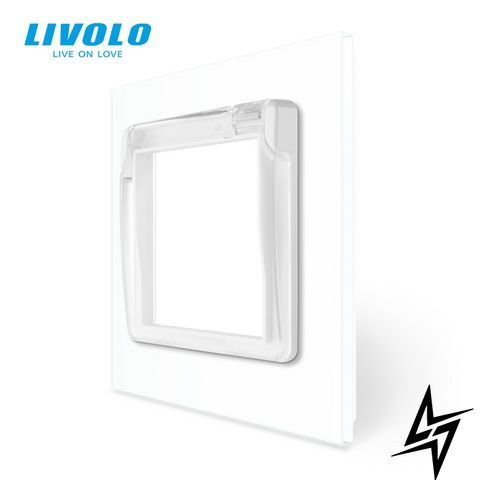 Крышка для розетки IP44 Livolo белый (VL-XW001-2W) фото