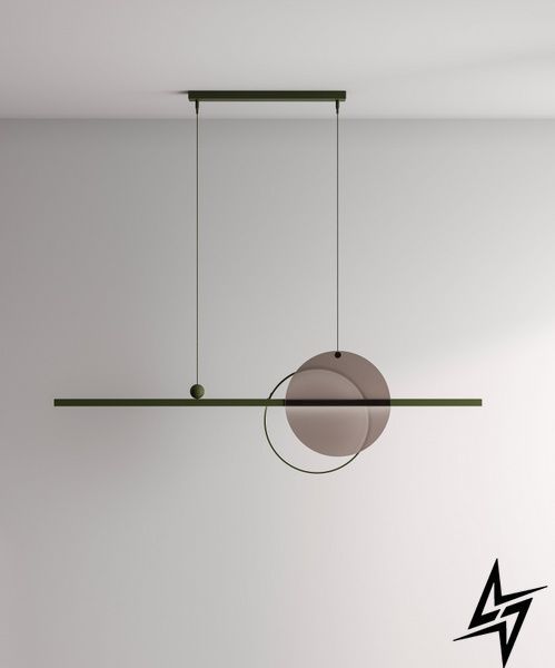 Підвісний світильник Mid glass 1200 Black (RAL 9005) чорний 3000 K Mid glass 1200 Black (RAL 9005) фото
