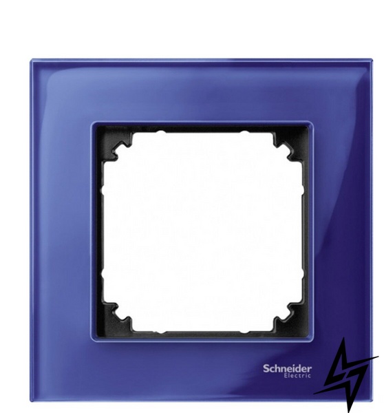 Рамка одинарна M-ELEGANCE glass сапфір Schneider Electric Merten MTN4010-3278 фото