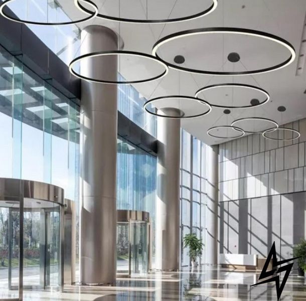 Светильник подвесной CIRCLE2830 PE800 4K BK ЛЕД фото