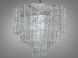 Люстра подвес со стеклянными элементами D23-32769 хром 816/500CH фото в дизайне интерьера, фото в живую 2/4