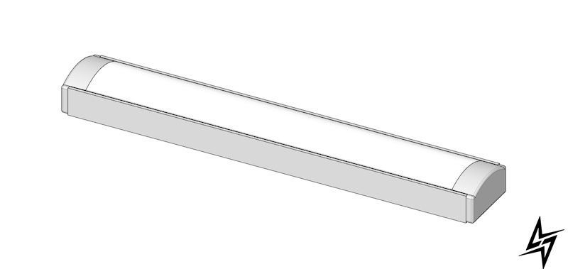 LED-профіль накладний анодований, 2 метра ЛП7_2 фото