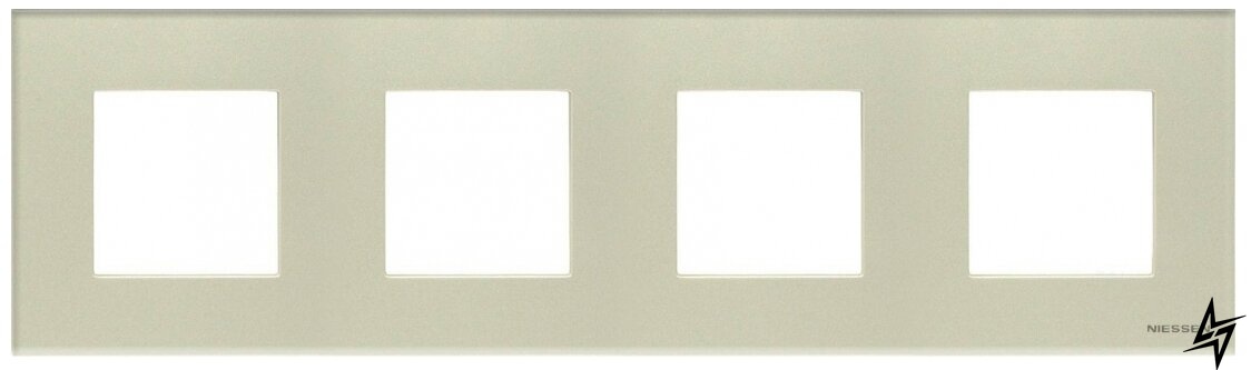 Чотиримісний рамка Zenit N2274 CP скло (перли) 2CLA227400N3501 ABB фото